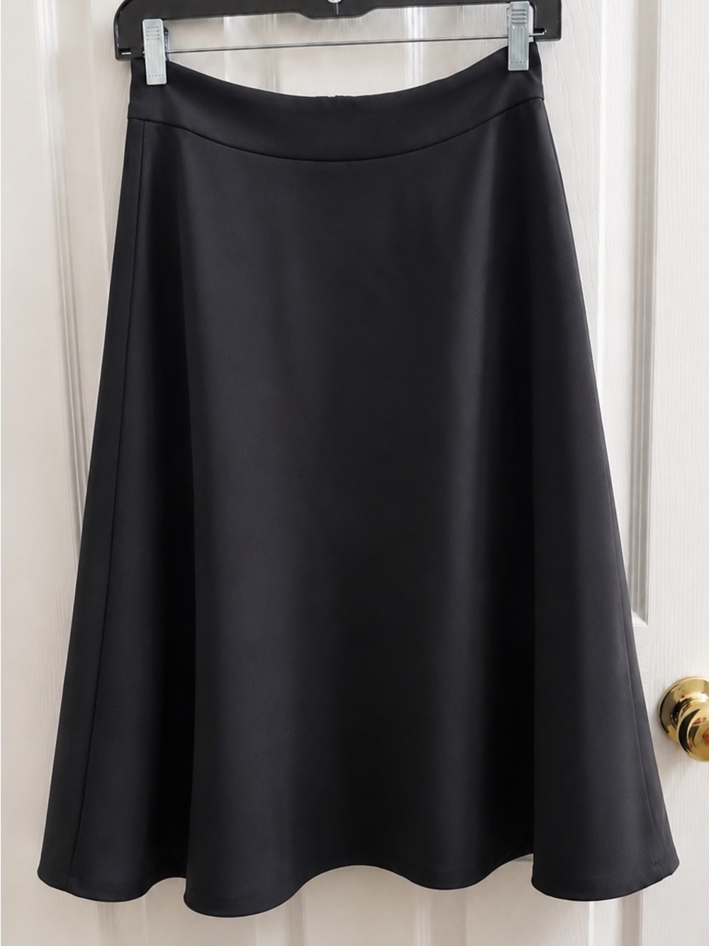 Banana Republic Black A-Line Midi Skirt Size 4 | Classic Career Office